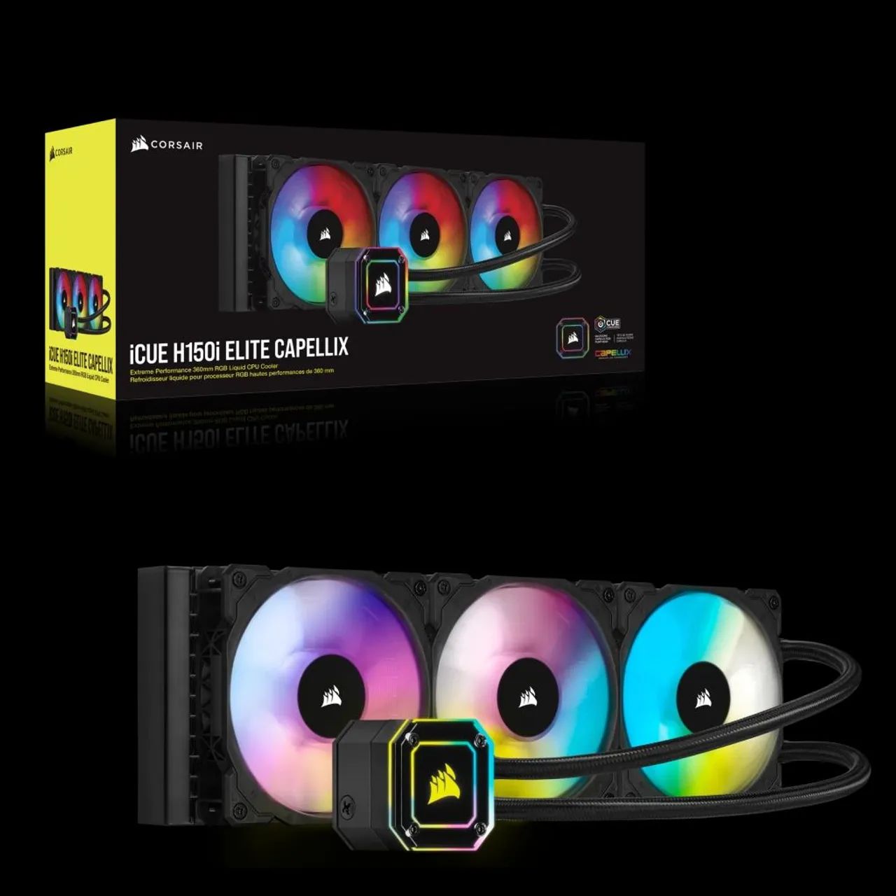 Water cooler Corsair iCUE H150i ELITE CAPELIX 360mm RGB
