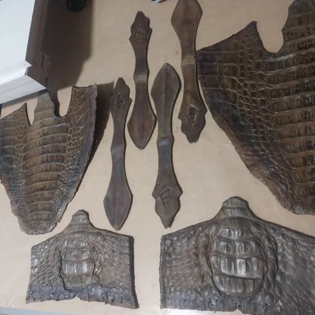 Retalho /sucata de couro de jacaré  - Foto 3