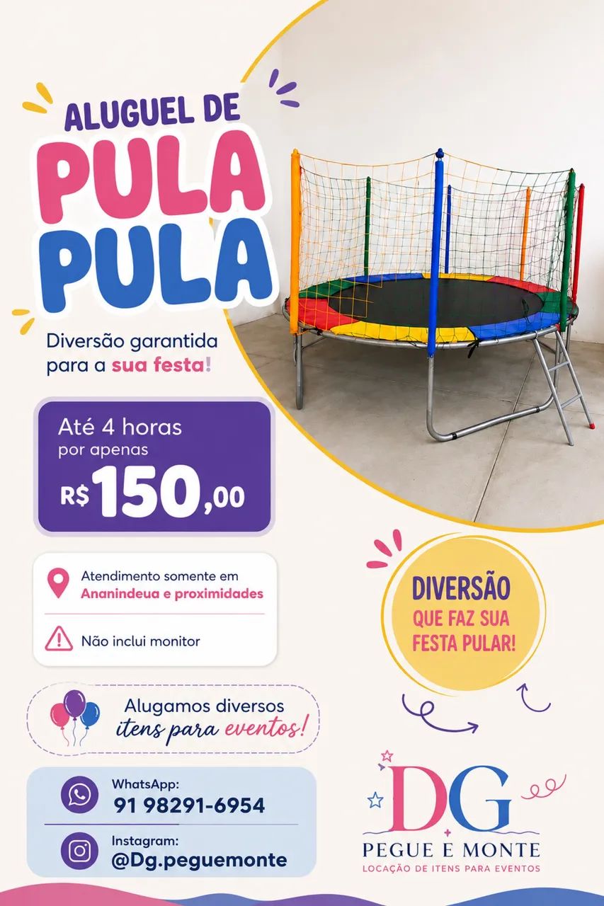 Aluguel de Pula pula 