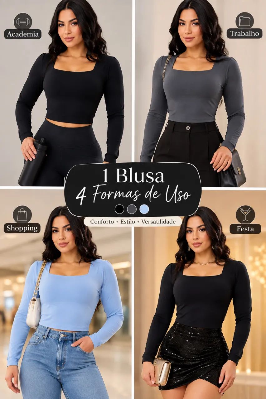 Blusas poliamida 