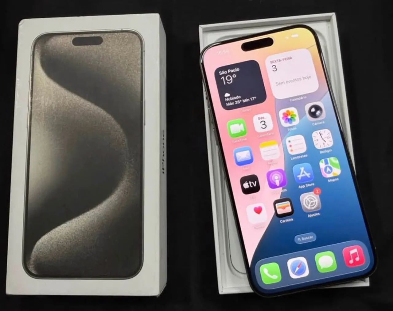 iPhone 15 Pro Max 256GB - Natural Titanium - Foto 2