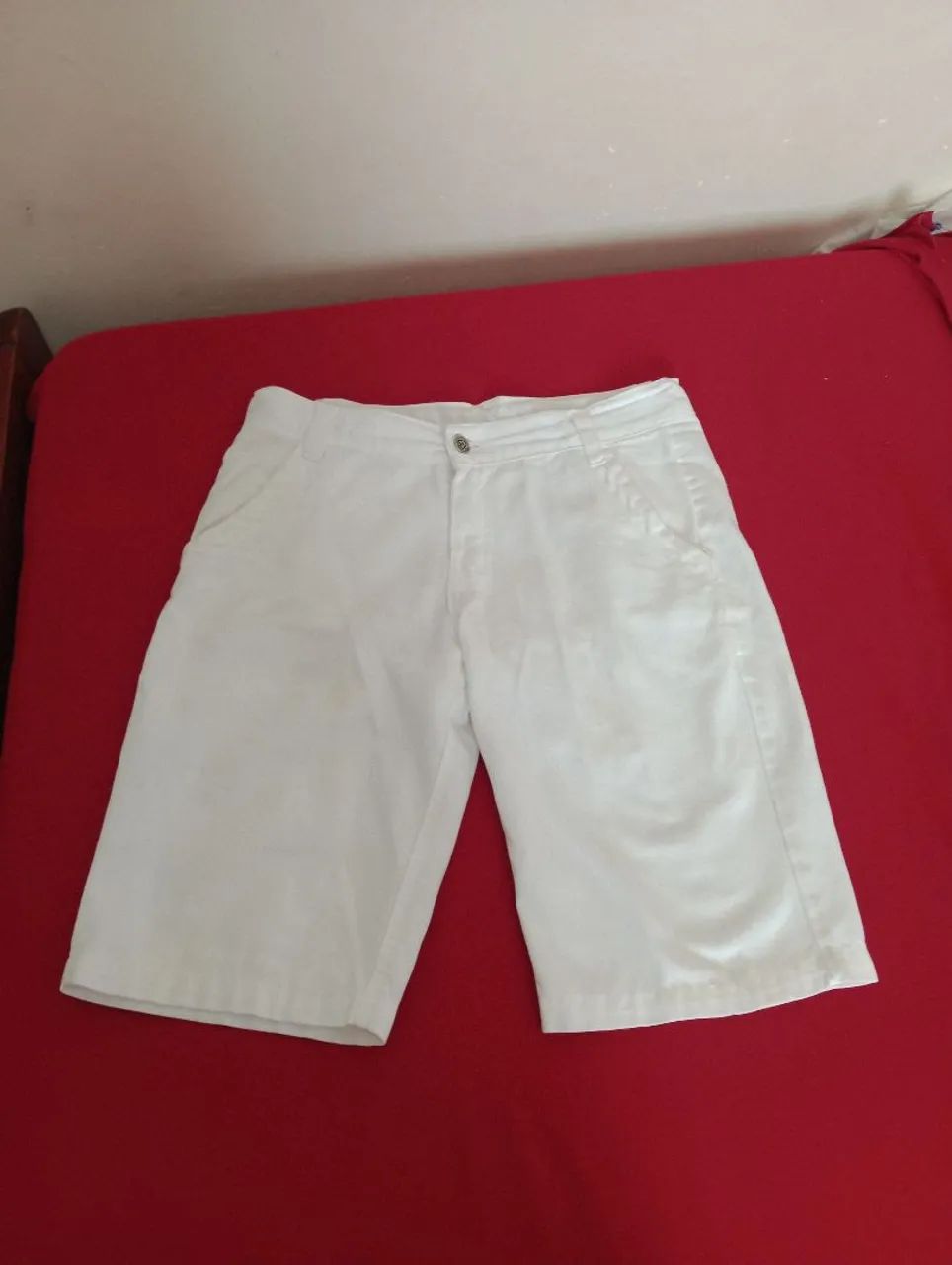 Bermuda jeans branca
