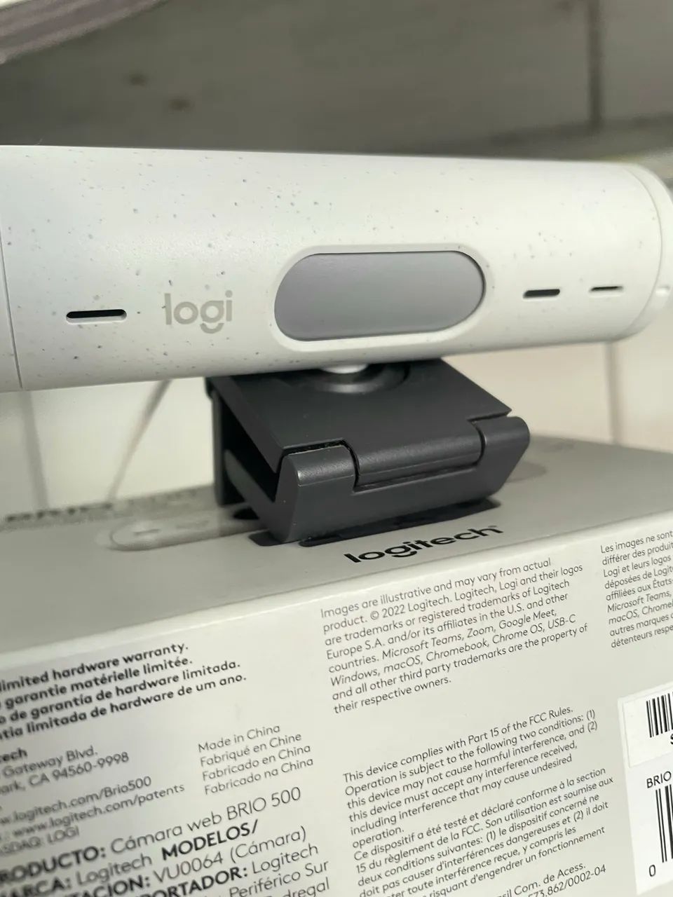 Webcam Full HD Logitech Brio 500 - Branco - Foto 2