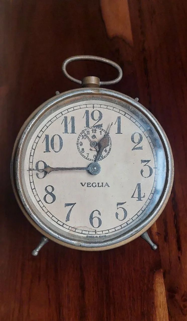 Antiguidade Relógio Despertador Italiano