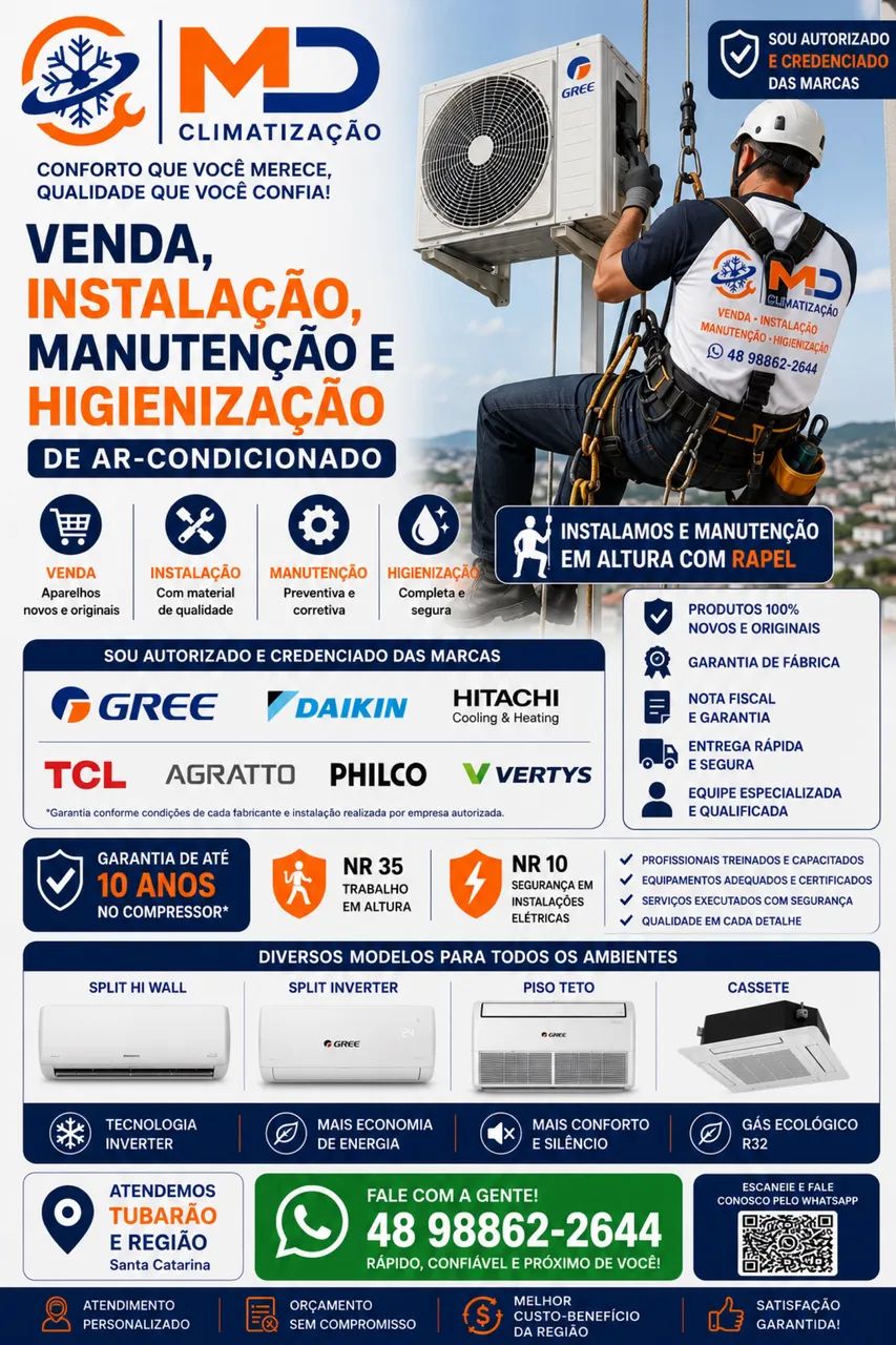 Md climatização  técnico em climatização 