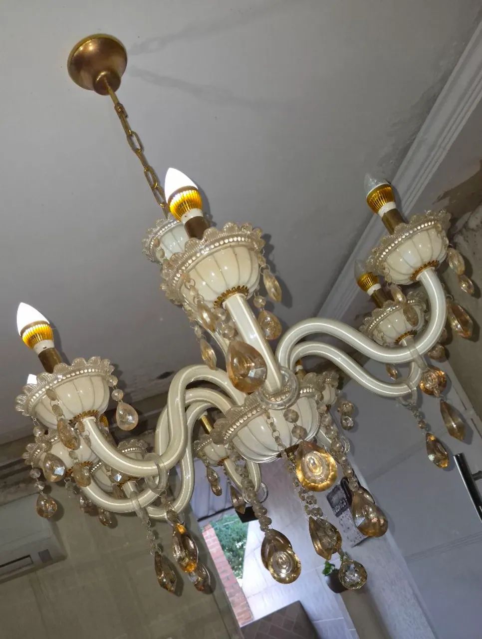 Lustre Cristal 8 braços 