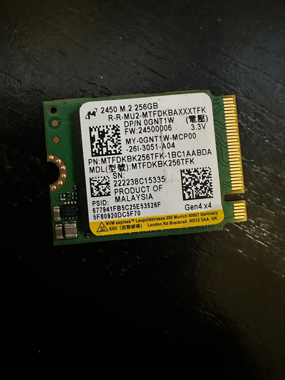 SSD NVME 256GB Perfeito estado  - Foto 2