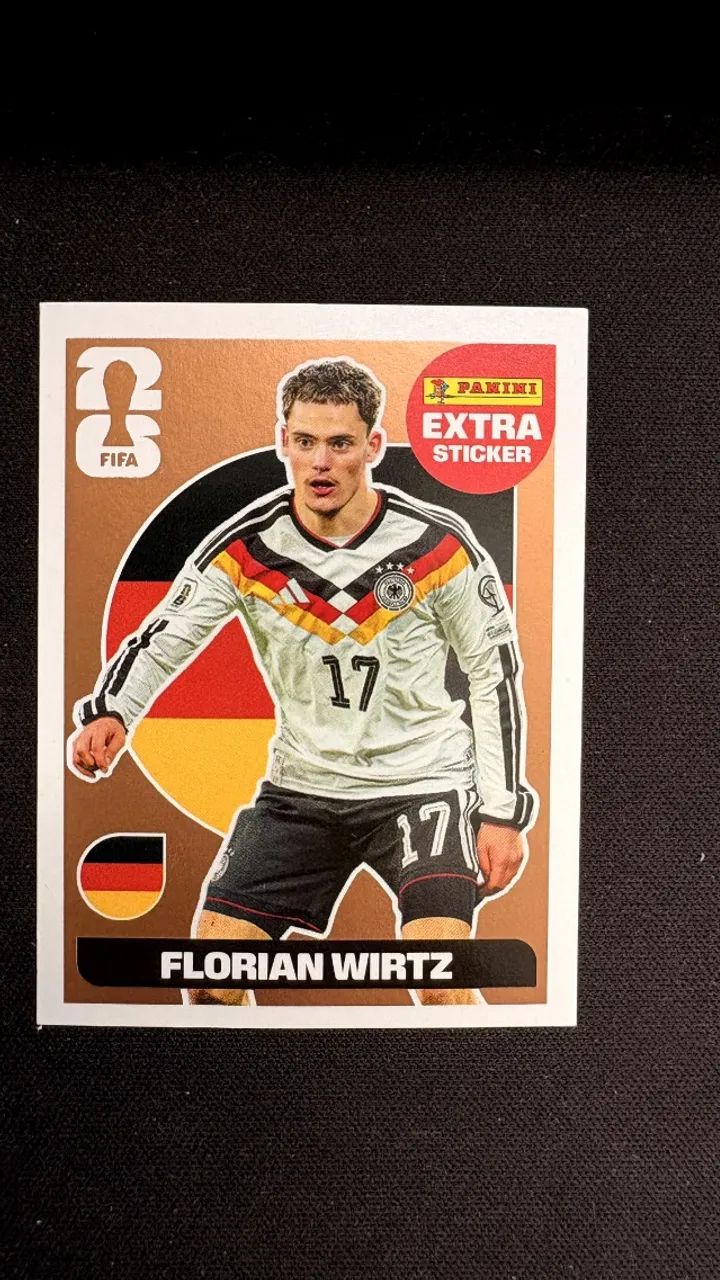 Figurinha Legend - Copa do Mundo 2026 - Florian Wirtz - Alemanha - Bronze - Original