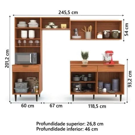 Cozinha Completa 4 Modulos Nova, Entrega CG e Montagem  - Foto 4