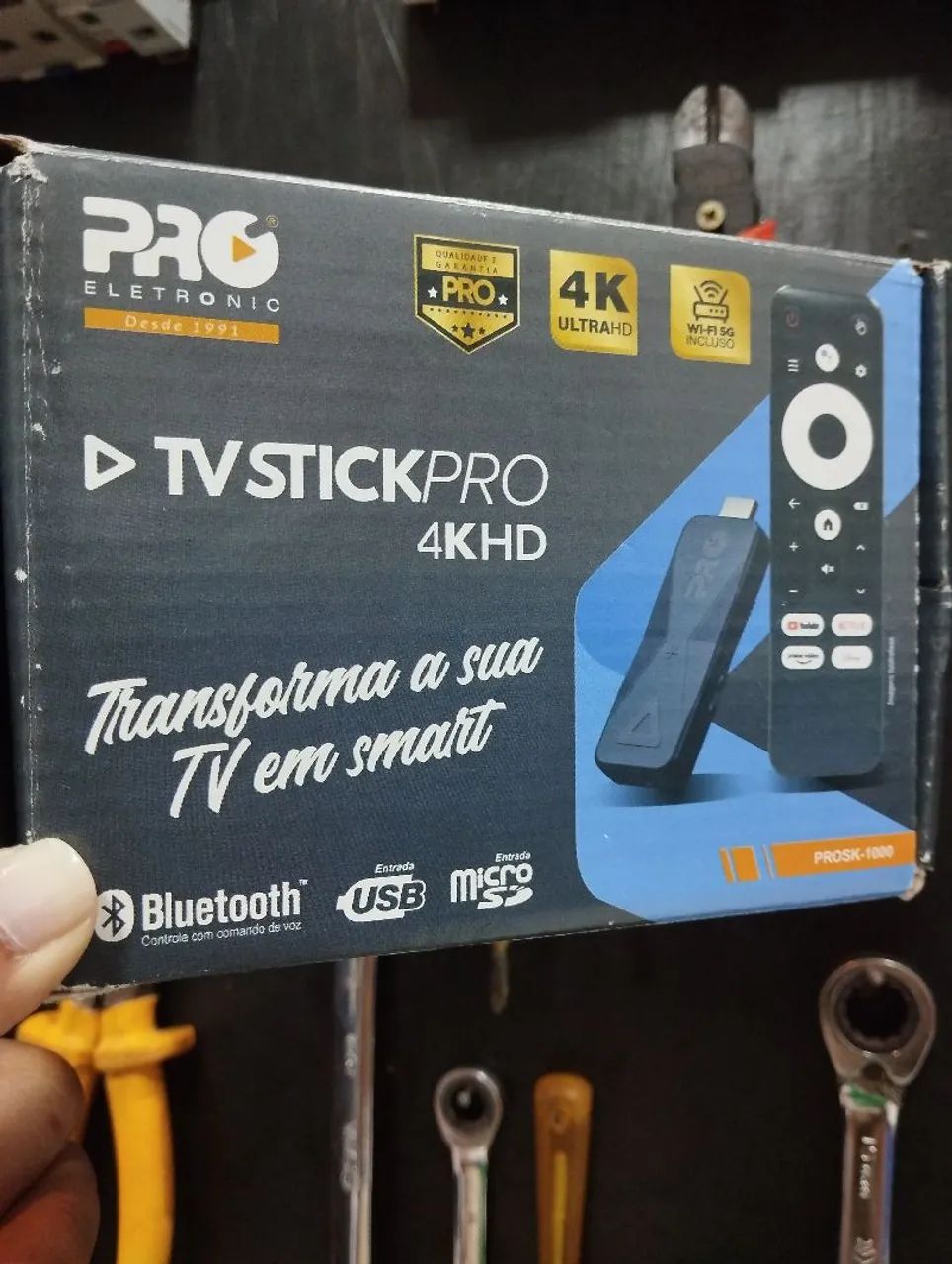 TV Stick Pro 4K Android Proeletronic PROSK1000