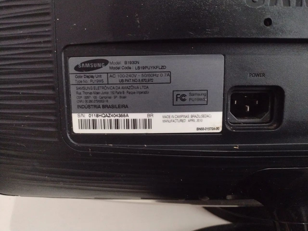 Monitor Samsung SyncMaster B1930N de 19 polegadas - Foto 3