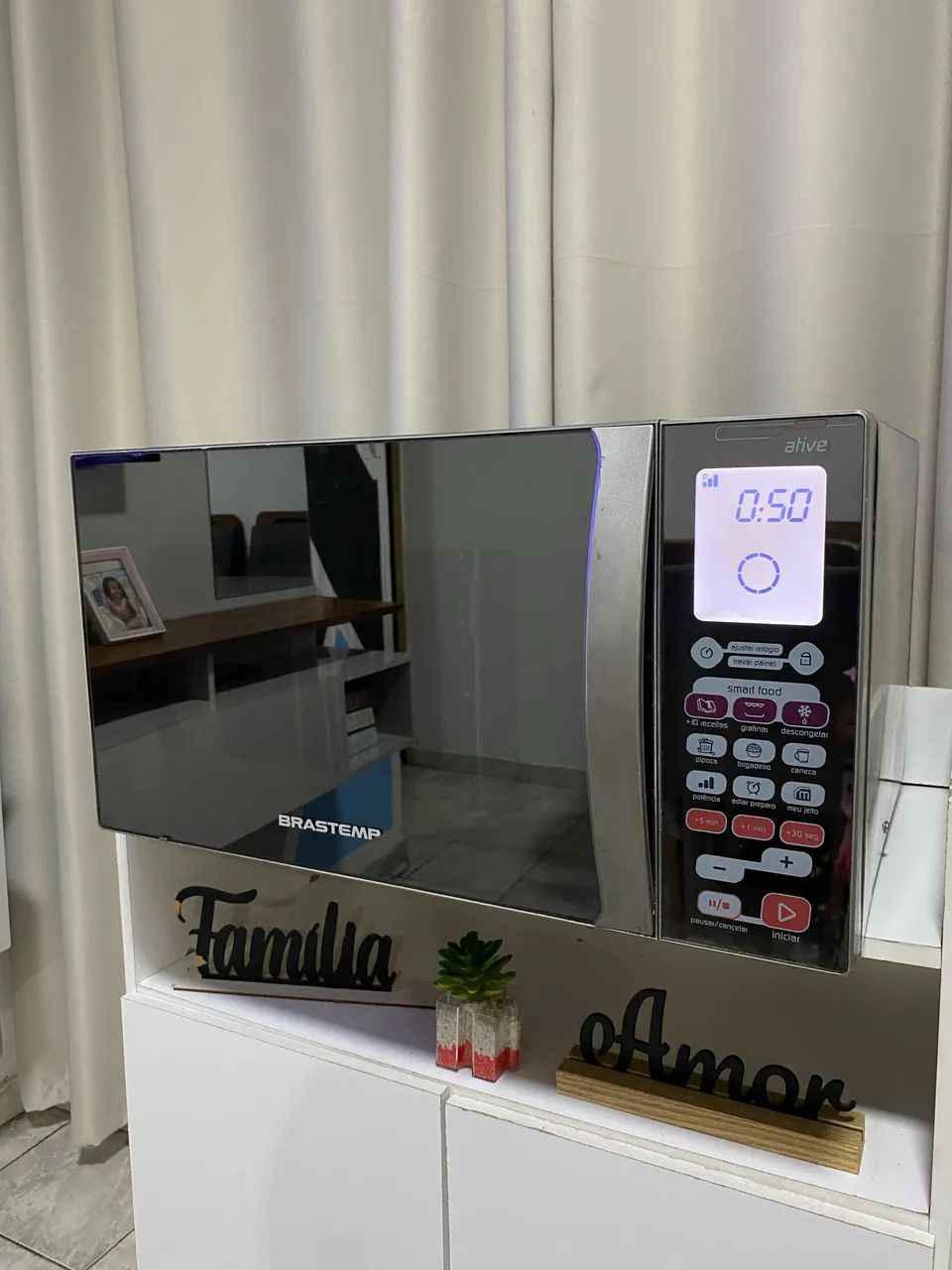 Microondas espelhado com grill - Foto 2