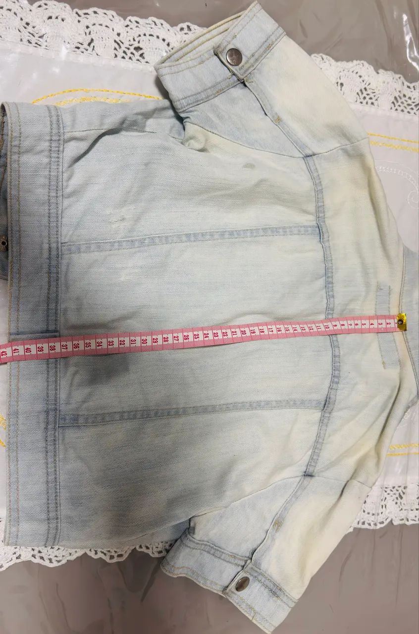 Vendo Jaqueta jeans curta  - Foto 4