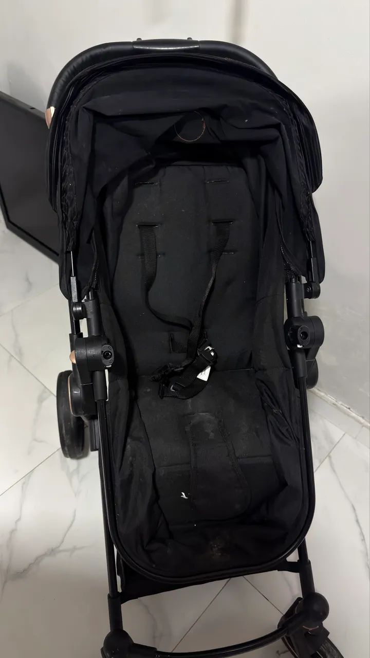 Carrinho de bebê Moisés, com bebê conforto e isofix - Foto 4