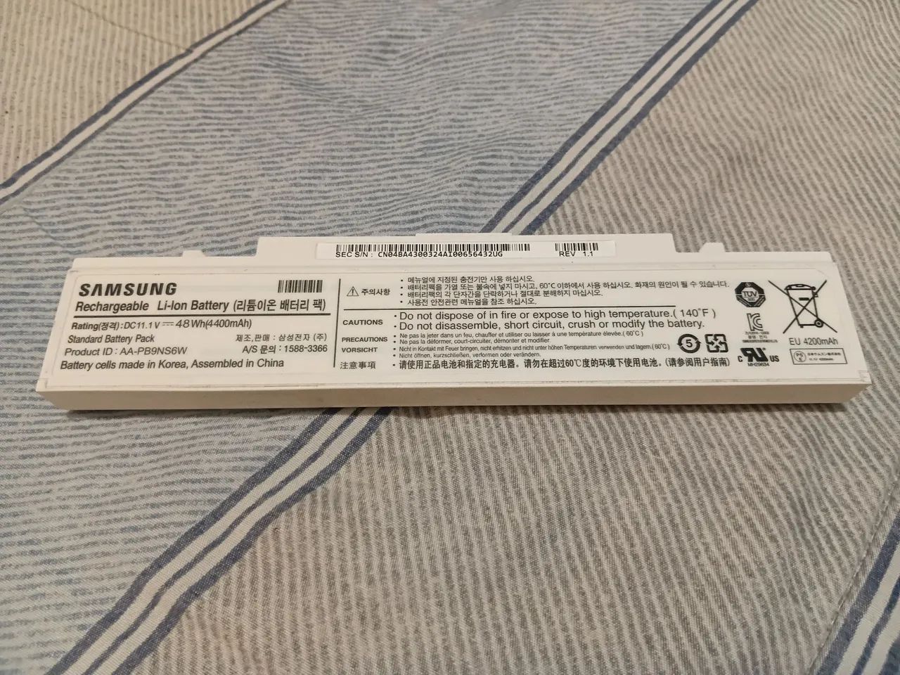 Notebook Samsung Bateria Original 3 hs Duração 