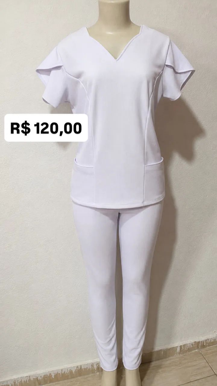 Pijama enfermagem branco