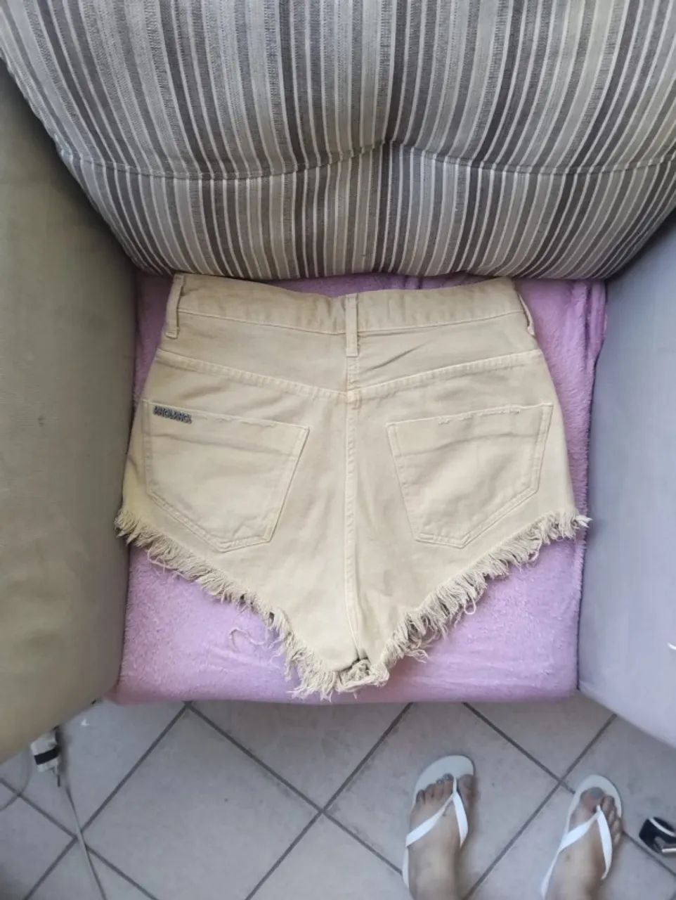 Short JOHN JOHN caqui usado tam. 38 - Foto 2