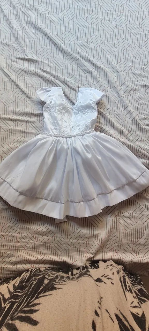 Vestido branco festa / batismo  - Foto 4