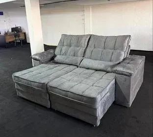 Sofá  Retrátil e Reclinável 2,20m D33 - Entregamos! - Foto 5
