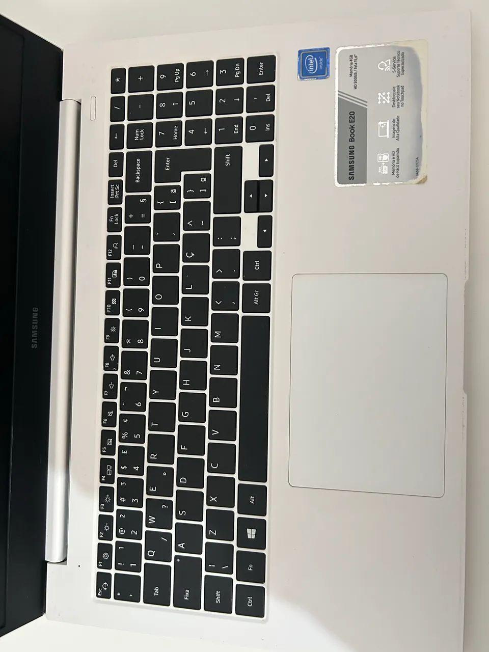 Notebook Samsung E20 branco
