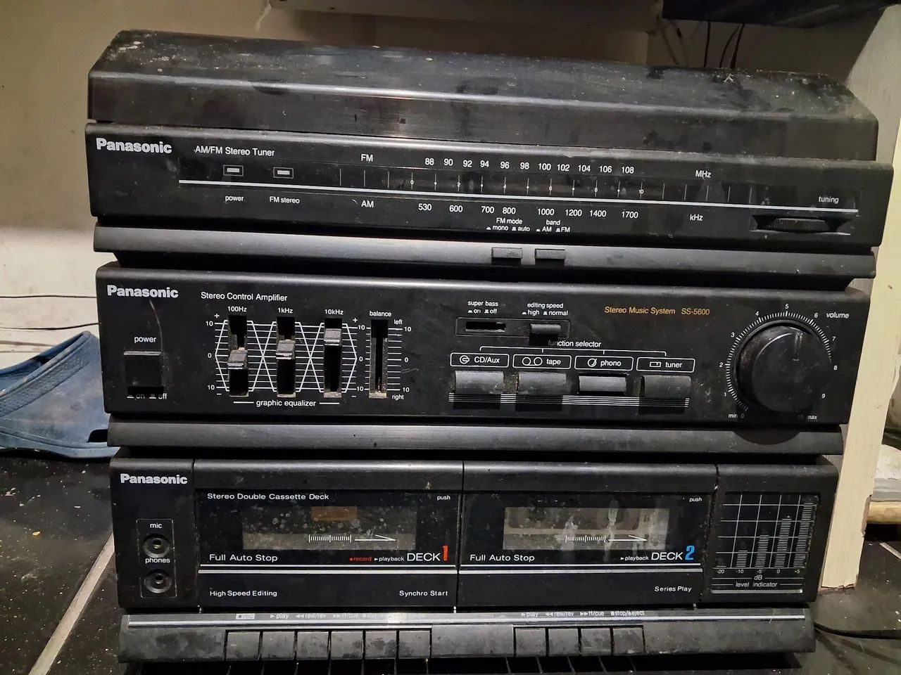 Mini system Panasonic com duas caixas de som Aiwa - Foto 2