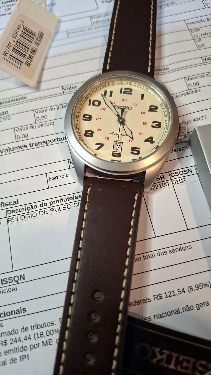 Seiko SRPC87B1 Automático 4R35 - Completo c/ Caixa, NF e Manual - Foto 4