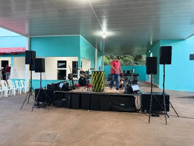 Som profissional com carreta palco  - Foto 4