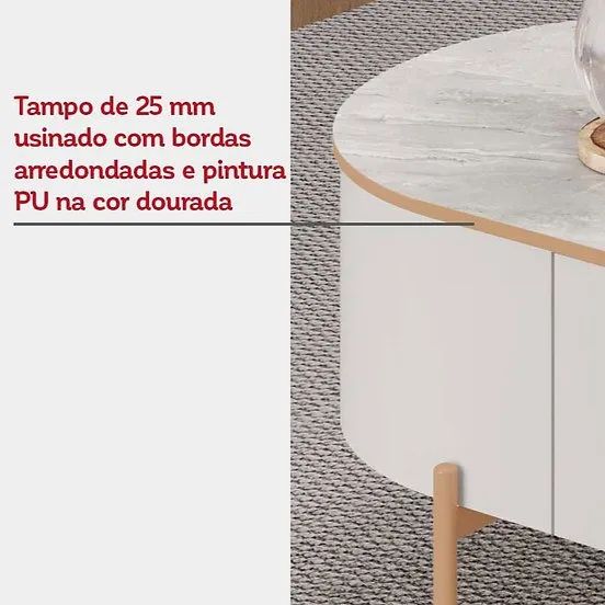 Mesa de Centro Celena - Entrega/Montagem Grátis Fortaleza - Foto 4