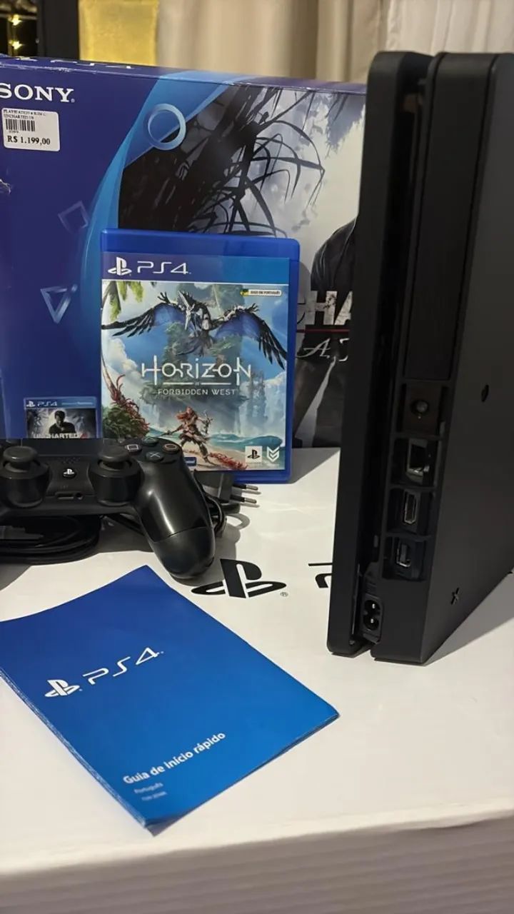 PS4 Slim 2 Controles e 1 jogo - Foto 3