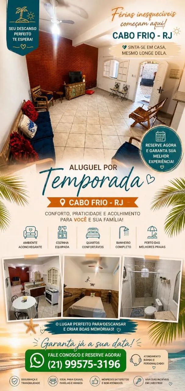 Alugo Casa para Temporada 