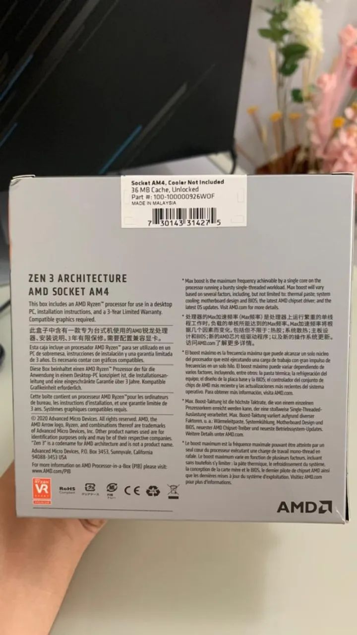 Processador AMD Ryzen 7 5700X - Novo Lacrado - Original - Foto 2