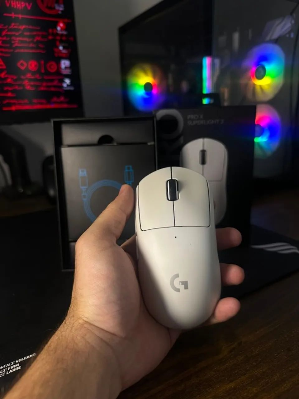 Logitech G Pro X Superlight 2 Branco - Foto 4