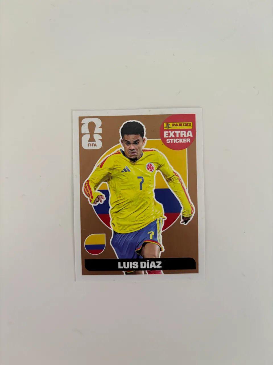 Figurinha extra sticker Luiz Dias bronze 