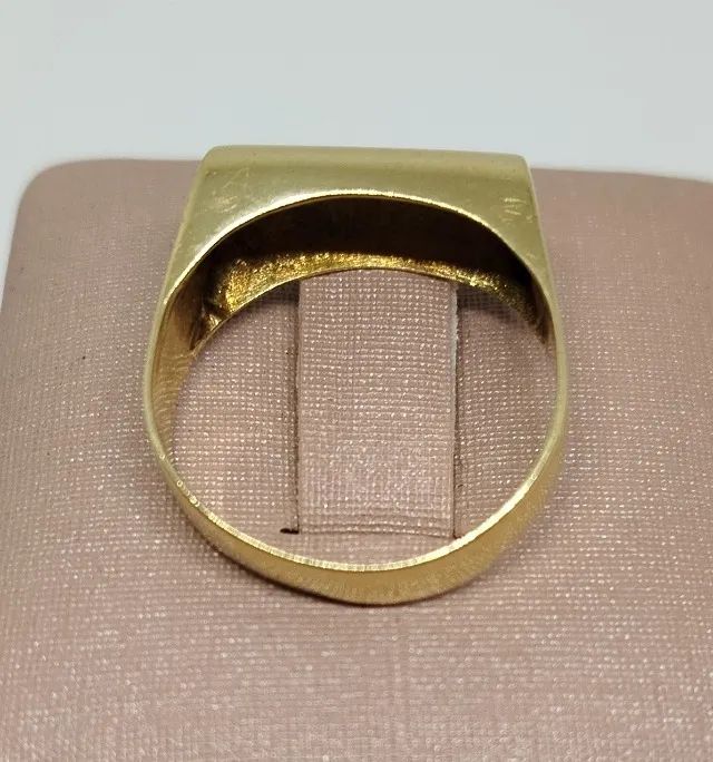 Anel largo, ouro 18k - Diamantes -  aro 17 - Foto 4