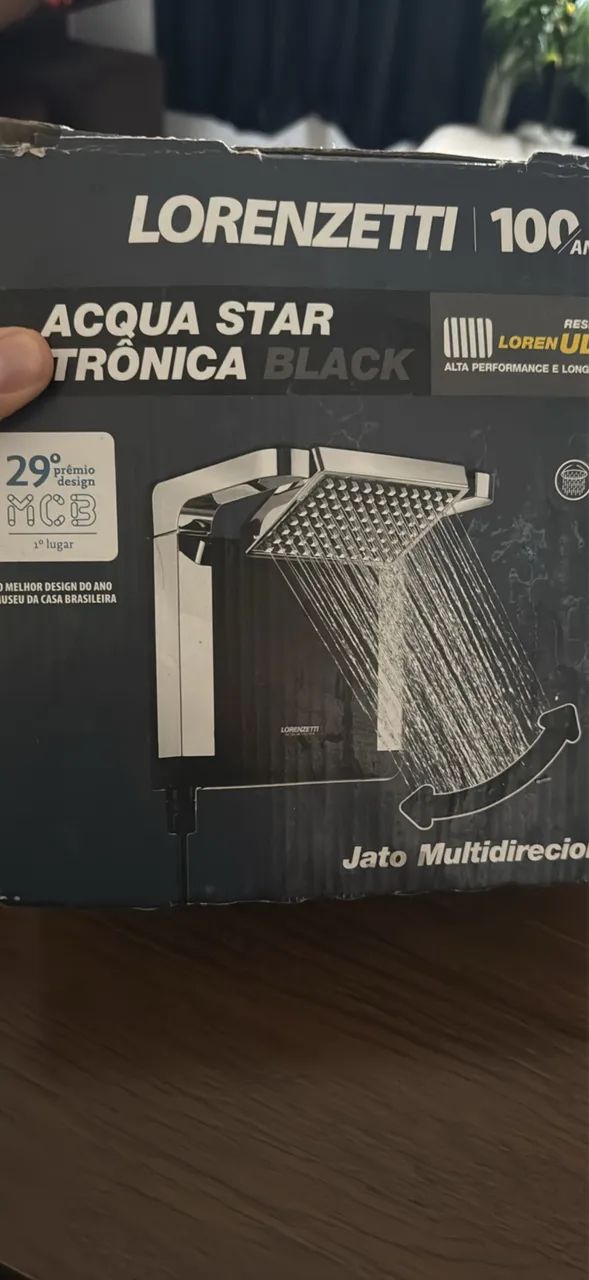 Lorenzetti Acqua Black Shower Head, 127 V, New