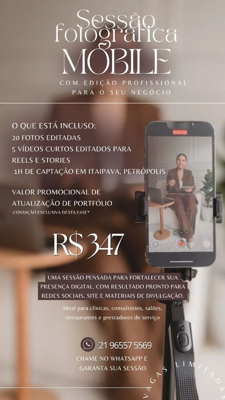 Ensaio Fotográfico Mobile