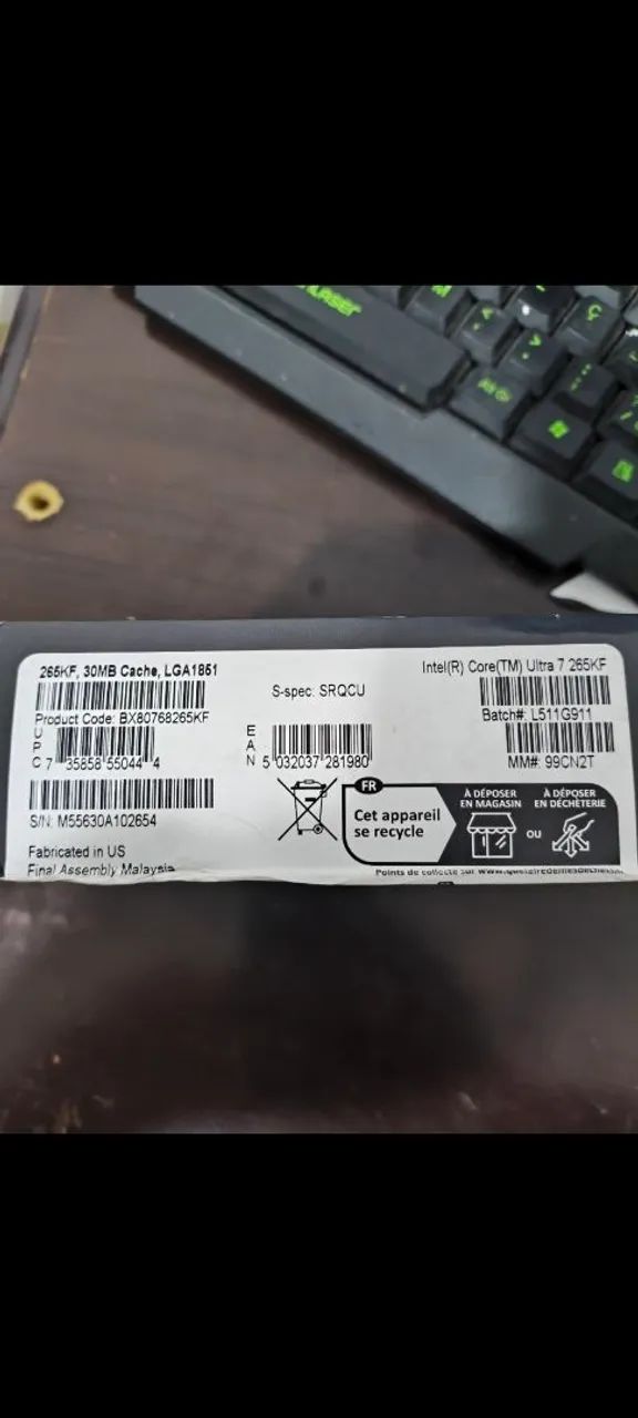 Processador intel Ultra 7