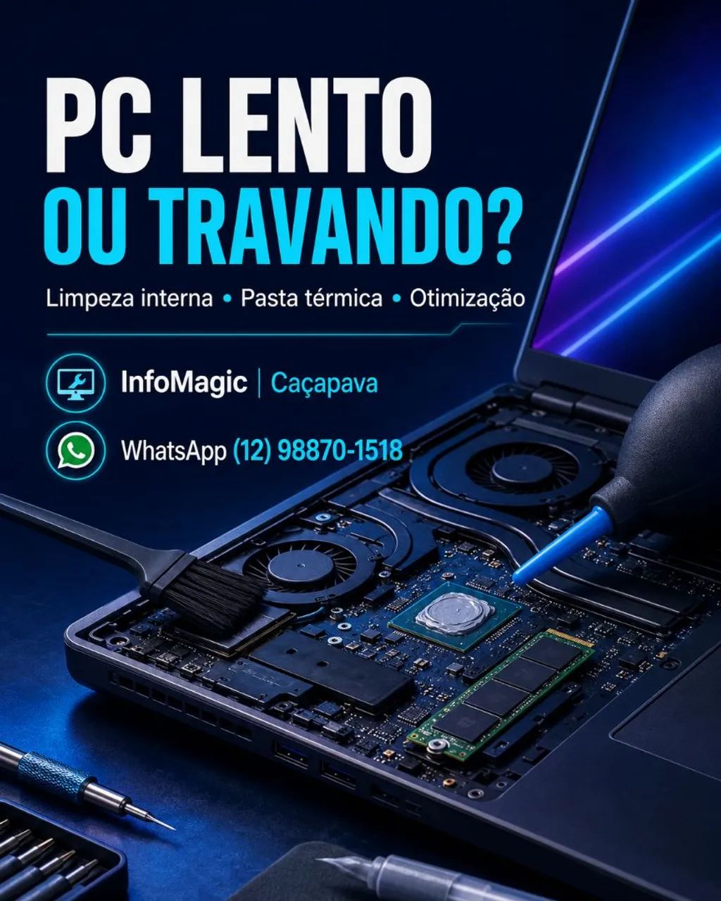 Assistência Técnica de Computadores e Notebooks em Caçapava - Foto 5