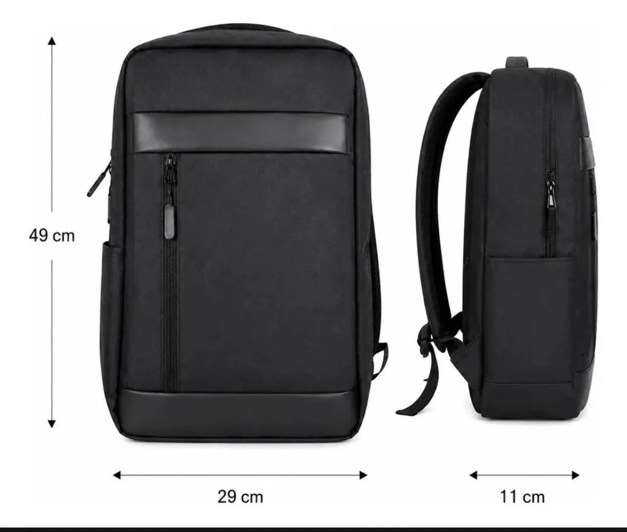 Mochila Notebook Urbana  Saida Usb Compacta E Versátil