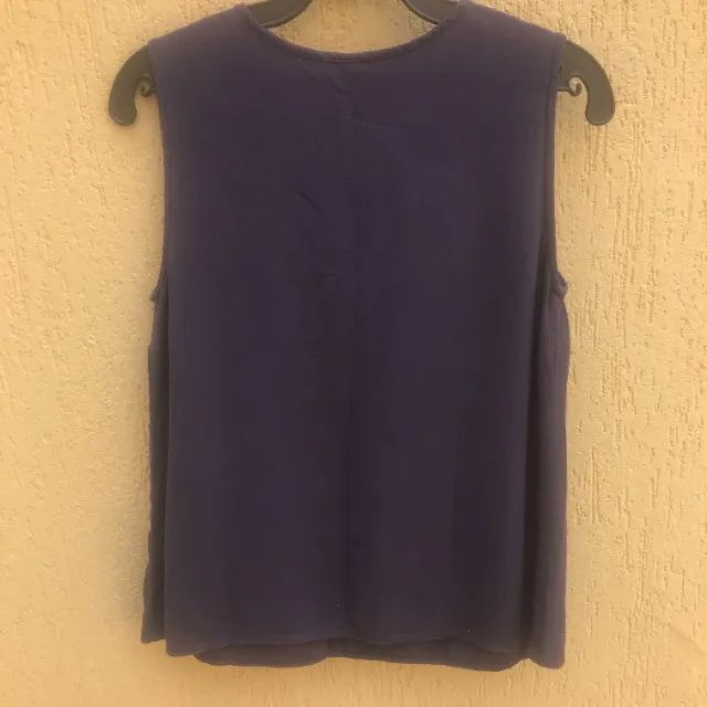 Blusa Azul Marinho Da Marca Hering - Foto 5