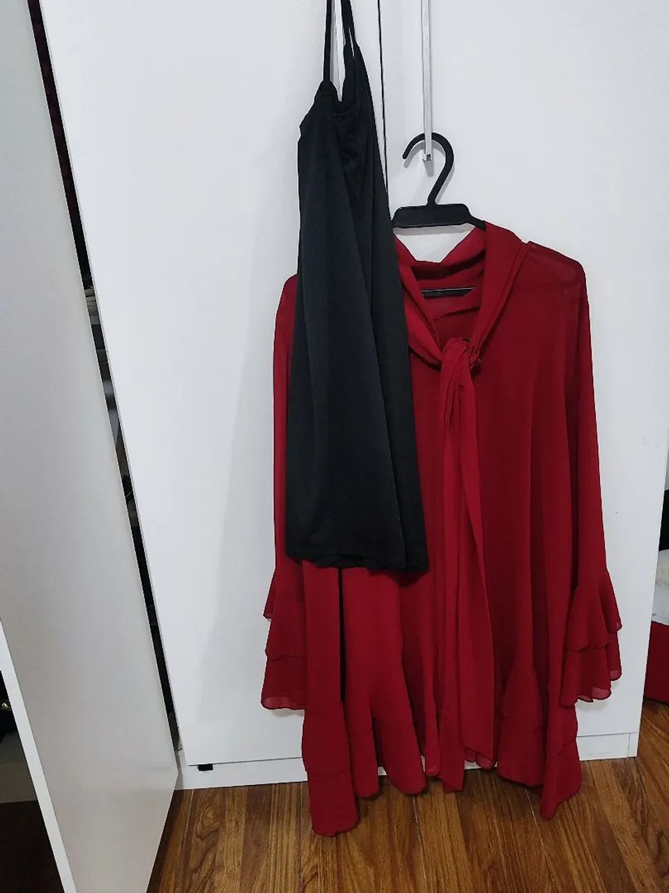 Vestido marsala babado - Foto 5