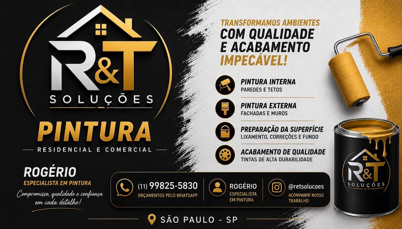Pintura residencial e comercial 