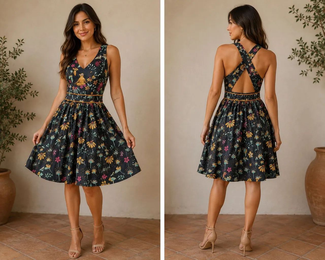 Vestido Antix borboleta  Tam M - Foto 3