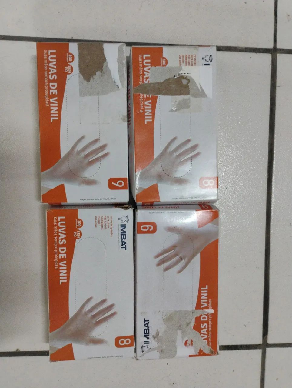 Caixa de luva descartável 