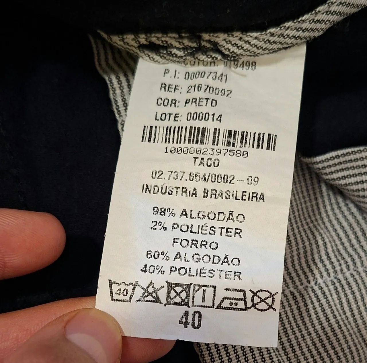 Calça Chino TACO  Tam:40 - Foto 5