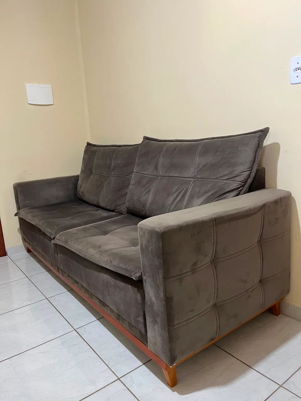 Sofá aveludado  - Foto 2