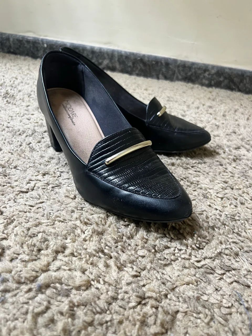 Sapato Scarpin Preto Modare - Foto 3