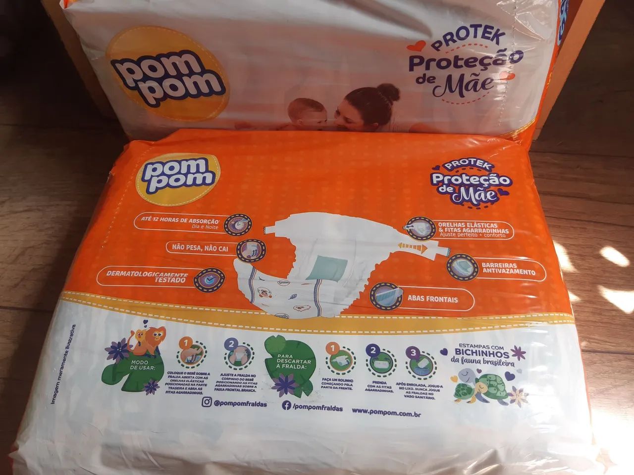 Fralda Pompom G - 42 unidades  - Foto 3