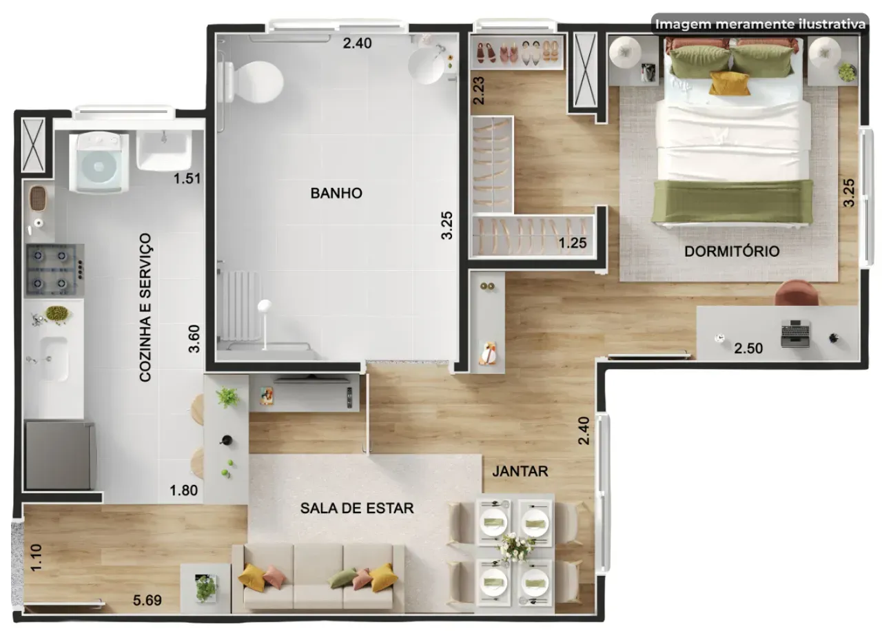 PLANTA 42m²