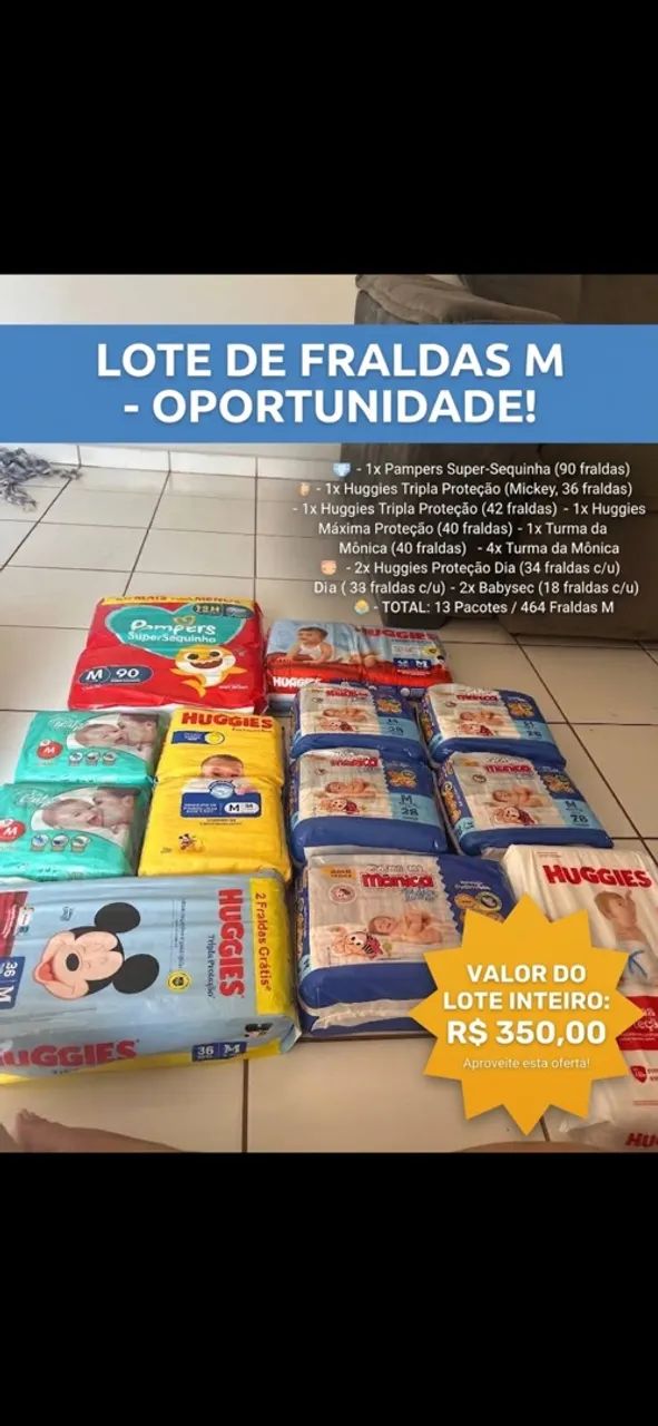 Lote de fraldas 